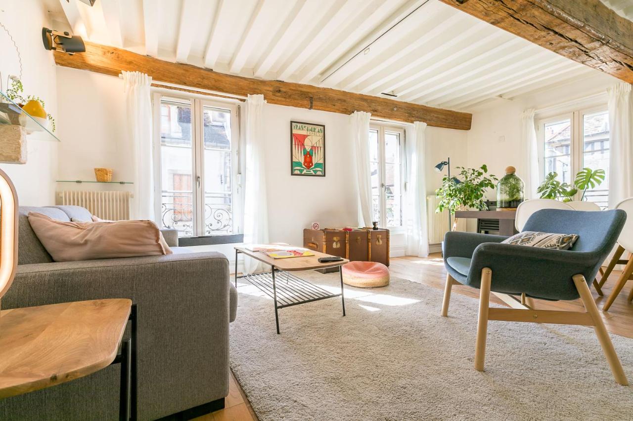Le Rousseau Charme Et Authenticite- Srloc Apartment Dijon Bagian luar foto